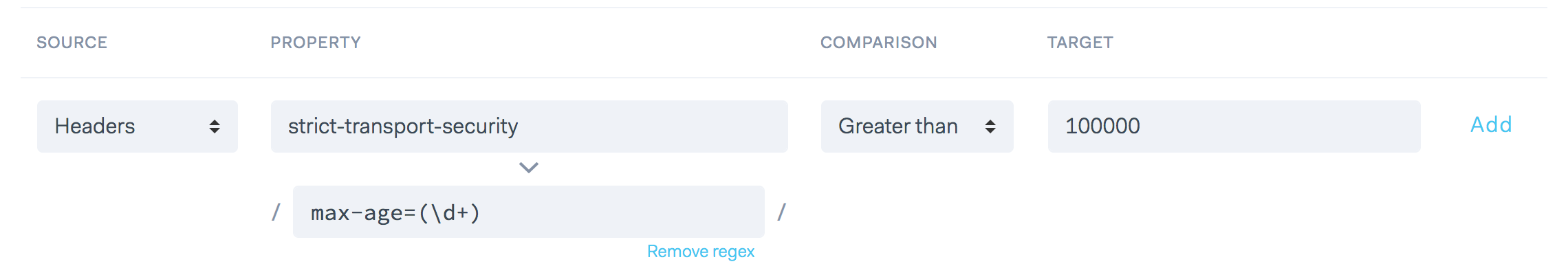 api monitoring use regular expression on http header